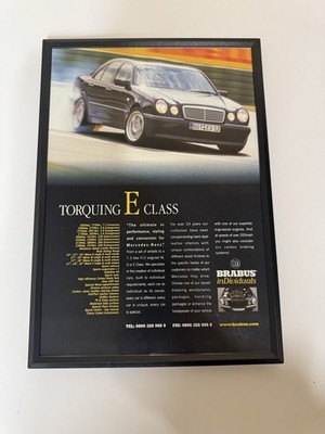 Gerahmtes Original Brabus Mercedes Benz E Klasse W210 Magazin Werbung Poster Retro