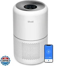 LEVOIT Air Purifiers for Home Bedroom, HEPA Sleep Mode, AHAM VERIFIDE, Smart 