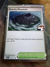 Pokemon Prize Pack Series 7 Gravity Mountain 177/191 Cosmos Holo - Play Stamp
