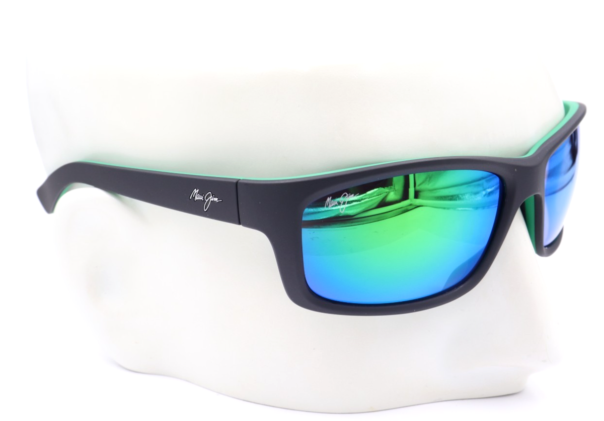 New Maui Jim KANAIO COAST Black / Green Sunglasses GM766-02