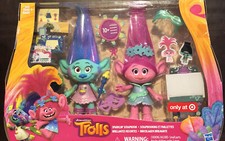 DreamWorks Trolls Sparklin Scrapbook 2 Trolls and Accessories Set NEW IN BOX 