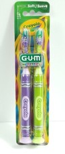 GUM Toothbrush Child Crayola Soft, 3 pack of 6 coun. 