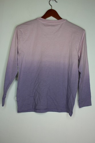 Boys' Free Assembly Long Sleeve Dip Dye T-Shirt Purple Ombre Size M (8) - Picture 2 of 2