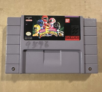 Mighty Morphin Power Rangers (Super Nintendo SNES) Cartridge Only Tested Game