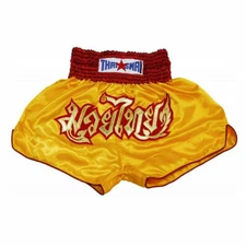 Yellow Muaythai Shorts Muay Thai Embroidery Design KickBoxing Costume Mma K1 UFC