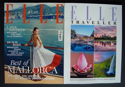 ELLE  Juni 2018  '' 2 Hefte''  , Top Zustand