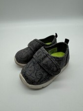 Carter's Infant Gray Sneakers with Dinosaur Designs Size 3.5