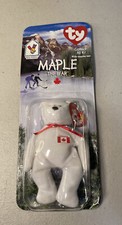 Vintage Maple The Bear 1999 McDonalds Ty Beanie Baby with Tag Error 1993