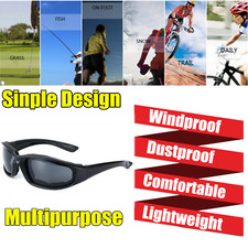 1x Chopper Motorcycle Riding Glasses Goggles Cycling Sunglasses Windproof UV400