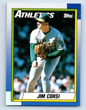1990 O-Pee-Chee Jim Corsi Oakland Athletics #623