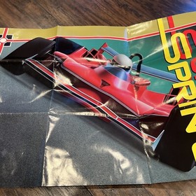 SUPER SPRINT Nintendo NES Tengen  Poster Only No Game - Good Condition 