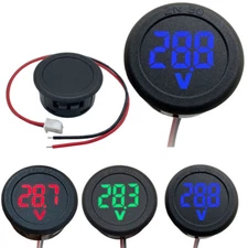 Car Voltmeter DC 4-100V LED Digital Display Two Wire panel Voltage Meter Gauge