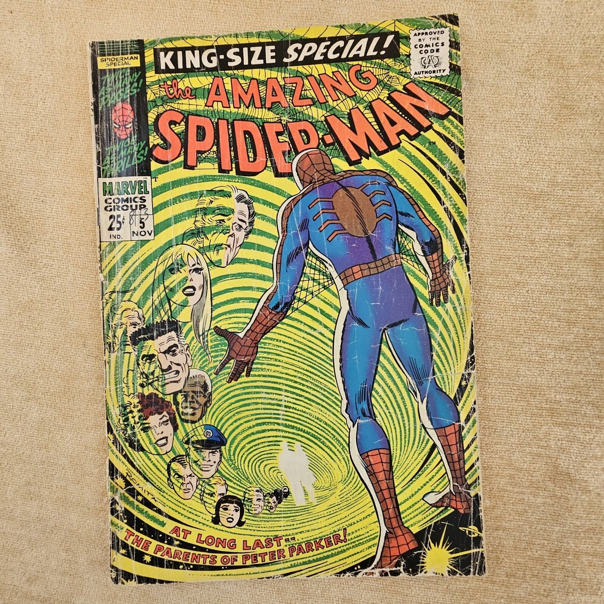 5 AMAZING SPIDER-MAN King Size Special W Parents Marvel Comics
