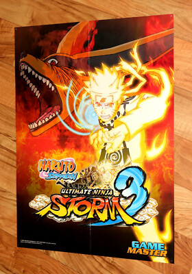 Naruto Shippuden Ultimate Ninja Storm 3 / Sonic Dash Rare Poster