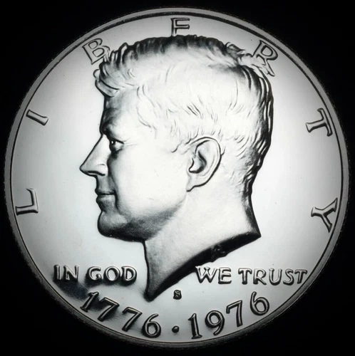 1976 S Kennedy Half Dollar Gem Cameo "PROOF" 40% Silver Bicentennial US Coin