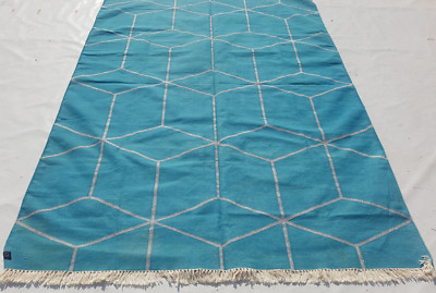 Vintage traditioneller handgefertigter Ikea Kelim Teppich für Wohndeko 235x172 cm