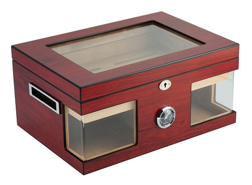 Quality 120 Count Cigar Humidor Box Wood Spanish Cedar Humidifier Hygrometer 4 - Picture 3 of 4