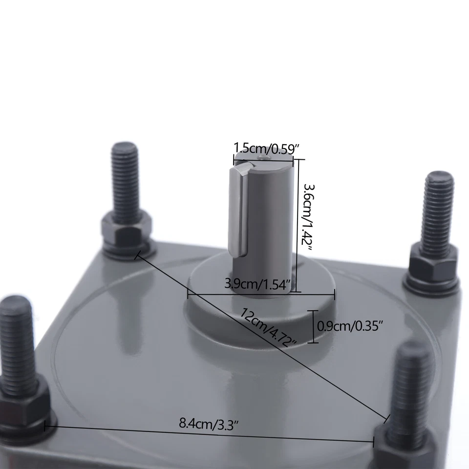 200W 110V AC Gear Motor Electric Variable with Speed Controller Single-phase 20K - Image 3 of 4