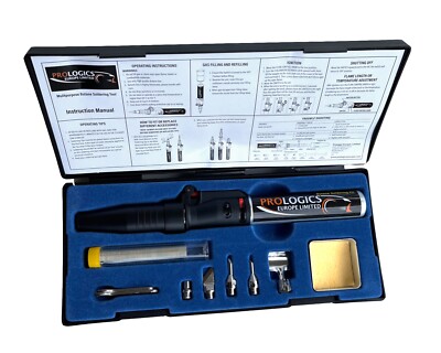 New Butane Multipurpose Soldering Kit, Prologics, electronic ignition