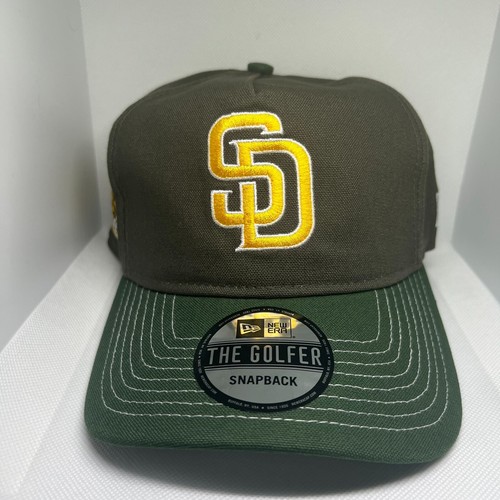 New Era San Diego Padres Contrast Visor Pre-Curved Golfer Snapback Fit Hat