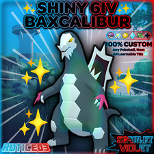 ✨ Shiny/Non Shiny Baxcalibur 6IV ✨ Pokemon Scarlet & Violet 🚀 Fast 🚀
