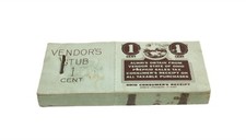 Ohio Prepaid Sales Tax Receipt Booklet 1 Cent Vendor Stubs Merrick Litho
