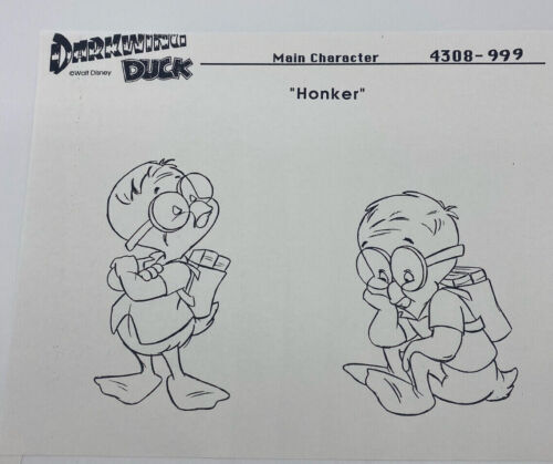 Modèle de cellule dessin de modèle Darkwing Duck HONKER 1991 Production COPIE - Photo 1/2