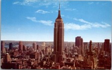 Empire State Building World's Tallest New York City Vintage Chrome Postcard A37