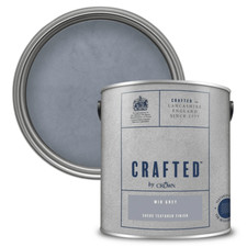 Crown 2.5L Suede Brushed Finish Textured Emulsion Paint - Ivory Grey Fawn Cheap
