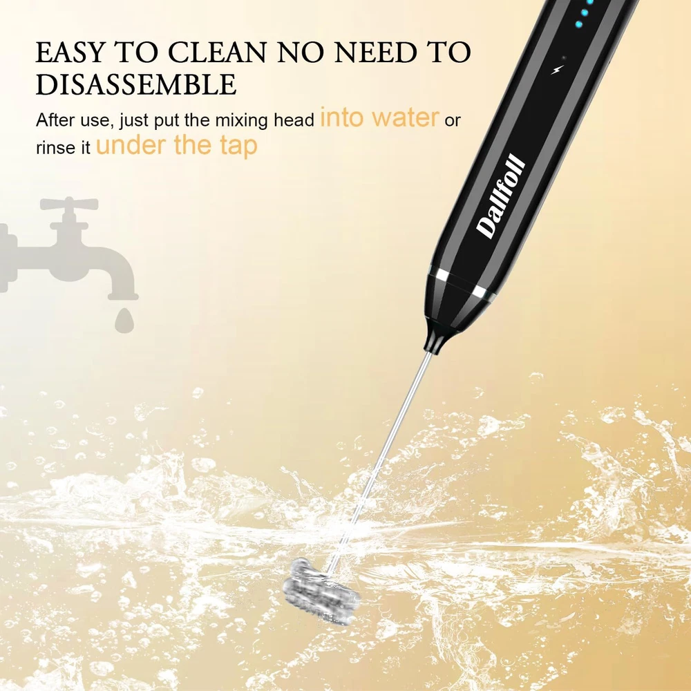 Milk Frother Handheld,USB Rechargeable Electric Foam Wand Maker for Coffee, 3... Milk Frother Handheld,USB Rechargeable Electric Foam Wand Maker for Coffee, 3...