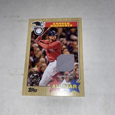 2022 Series 2 1987 Topps All Star Relics Black #87ASR-XB Xander Bogaerts /199
