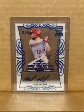 Mat Nelson 2021 Leaf Trinity Clear XRC RC Blue /99 Auto CA-MN1