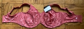 44H Seamless Underwire Bra by Wacoal; AWARENESS, Rose, New