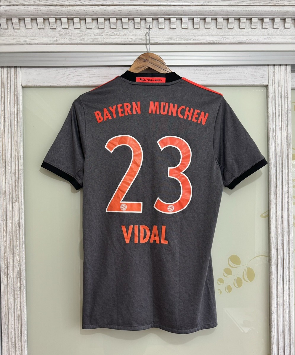 Vidal 23 Bayern Munich 2016-2017 Away Soccer Jersey Football Kit