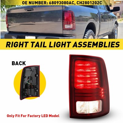 68093080AC Right Tail Light For Ram 1500 2500 3500 LED Rear Lamps Passeng E