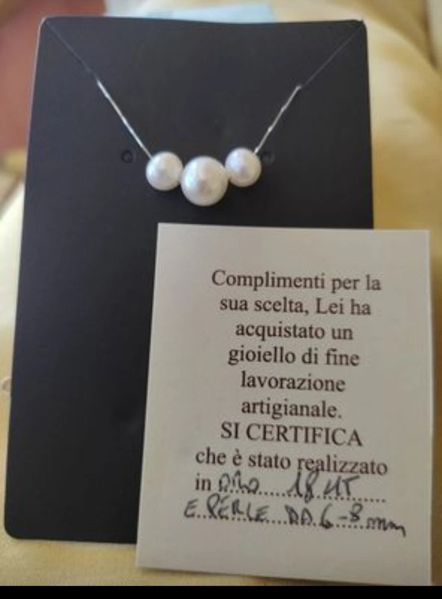 Orecchini A Cerchio Con Smalto Rosso E Perle Finte Bianche - Placcato Oro, 50mm, Chiusura A Clip, Leggeri 6g