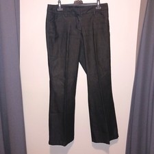 Express Design Studio Editor Pants Dark Gray shimmer Jeans Stretch Bootcut 6