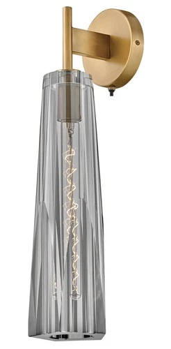 Fredrick Ramond FR31100-SM Cosette 1 Light 21" Tall Wall Sconce - Brass - Picture 1 of 4