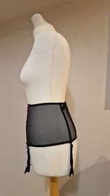 Ann Summers Vintage Style Girdle - Red/Black 4 Suspenders - Size 12 - BNWOT