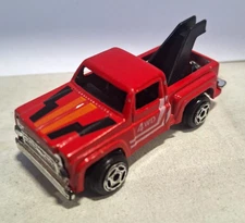 Vintage Marz Karz Summer Toyota 4WD Pickup Tow Truck Red Diecast TC-280