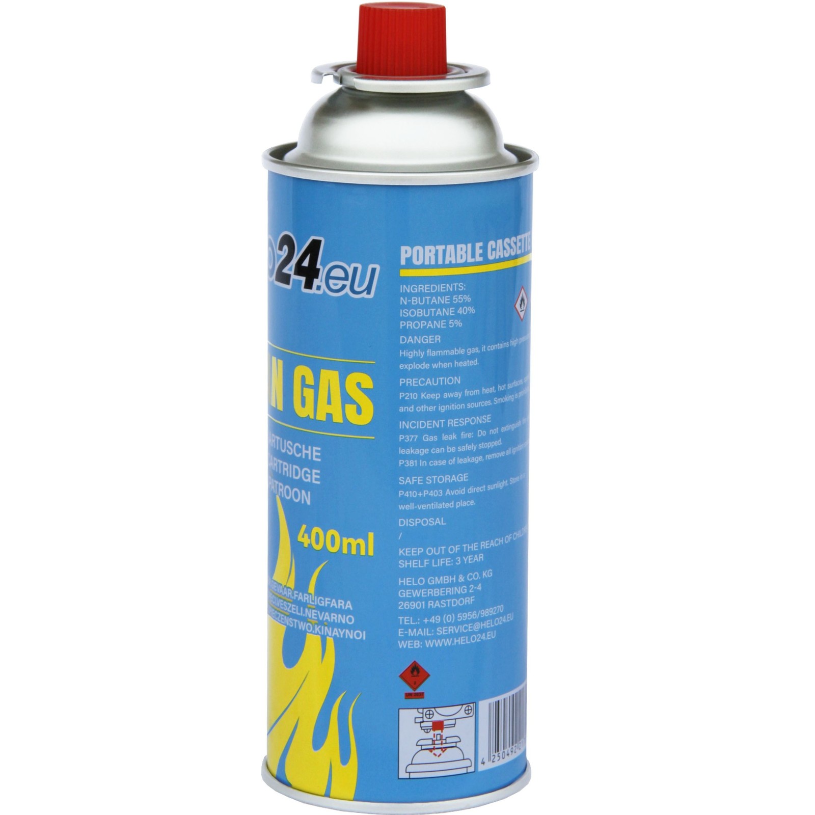 부탄가스 카트리지, 227g 가스, MSF-1A 베이오넷 밸브 EN417, 1-112개입 4