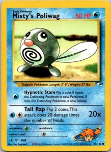 Misty's Poliwag 087/132 Gym Heroes 1st Edition