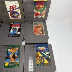 Lot of 10 NES Games - Nintendo - Authentic - Jaws, Mario, Dragon Warrior - Works