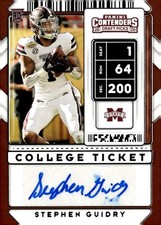 2020 Panini Contenders Draft Picks #173 Stephen Guidry