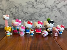 Vintage Hello Kitty SanRio Mixed Figure Toy Set Bundle of 11