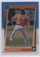 2021 Donruss Optic Rated Carolina Blue & White Prizm Dean Kremer #81 Rookie RC