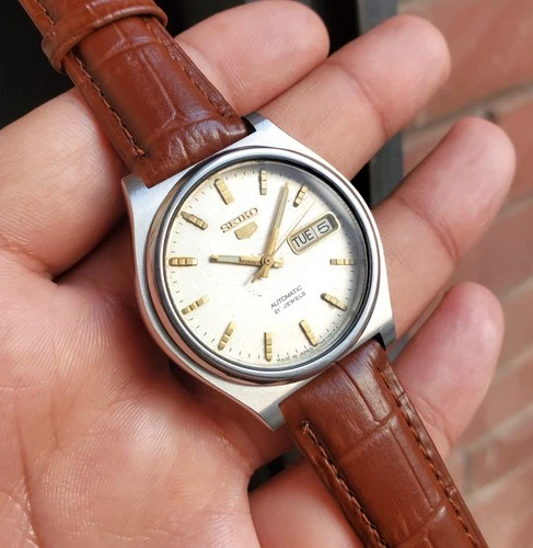 Seiko SKXN77 White Smooth Sunburst Dial Retro Vintage Automatic JDM Ultra Rare