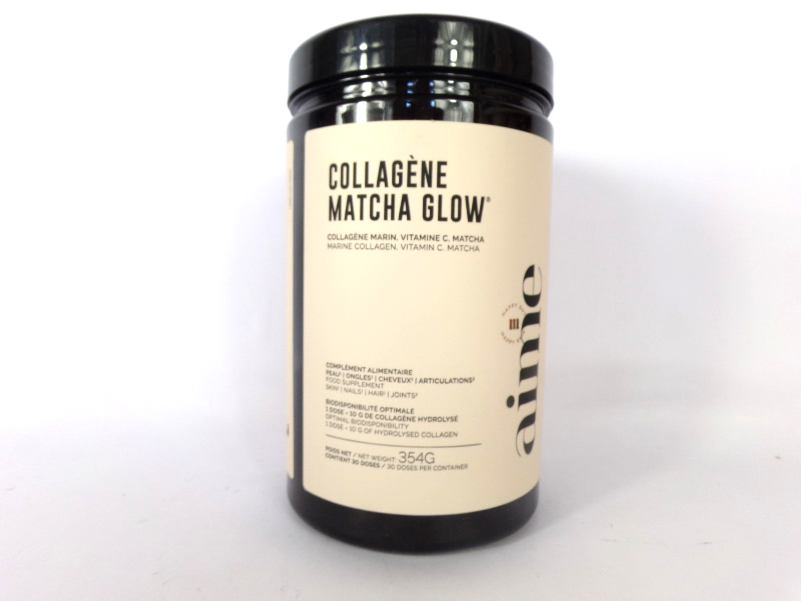 Poudre de collagène premium Aime Matcha Glow 354g l'excellence du soin holistique haut de gamme
