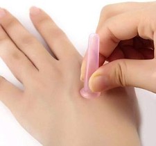 4 Pieces Pink Facial Cupping Therapy Set Anti Cellulite Silicone Vacuum Cupping