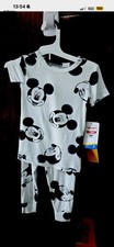 Disney Mickey Mouse Pajama Set Kids Size 3T Short Sleeve Pants